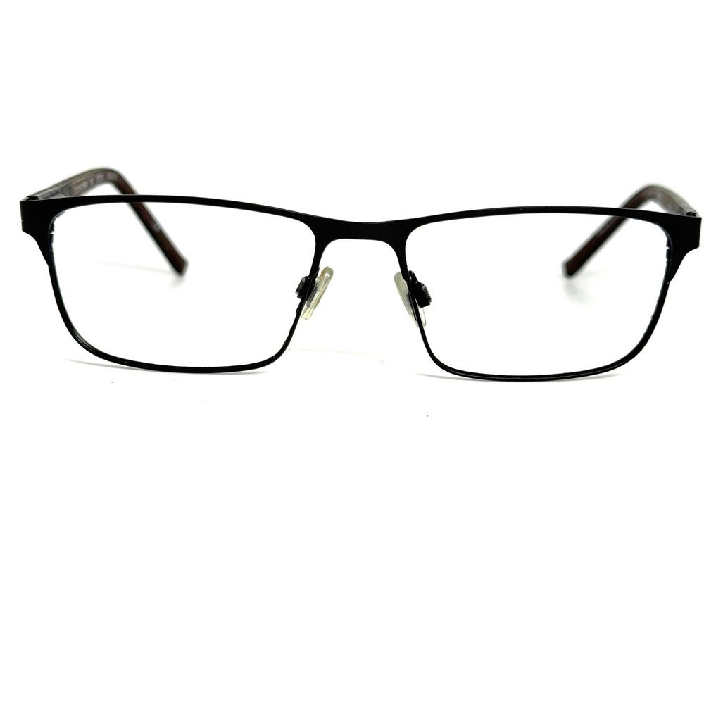 IZOD IZ 2128 Black Metal Rectangular Eyeglass Frames 53-16-145
